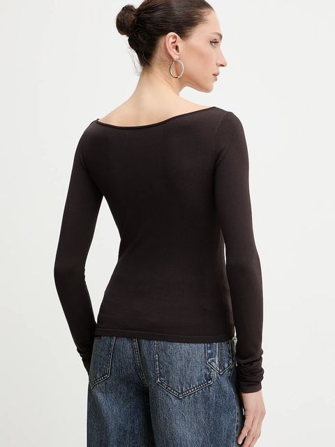 Miss Sixty longsleeve kolor brązowy 6S3RJ42700 - zdjęcie produktu nr 2