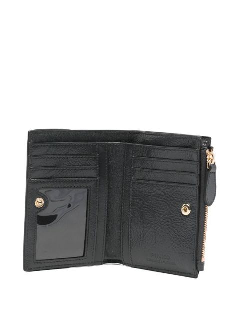 PINKO Love Birds leather wallet - Grey