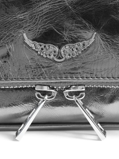 Zadig&Voltaire Rock Nano Vintage clutch bag - Silver