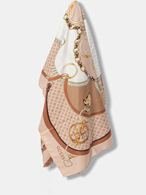 Guess chusta KEFIAH damska kolor beżowy wzorzysta AW5348 POL03 - zdjęcie produktu nr 1