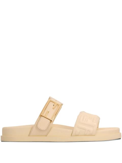FENDI buckle-embellished logo sandals - Neutrals - zdjęcie produktu nr 1