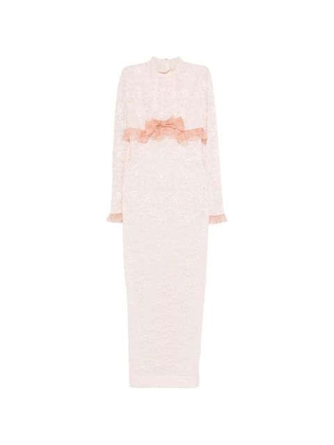 Alessandra Rich bow lace dress - Pink - zdjęcie produktu nr 1