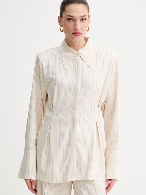 Gestuz koszula damska z dodatkiem lnu - zdjęcie produktu nr 2