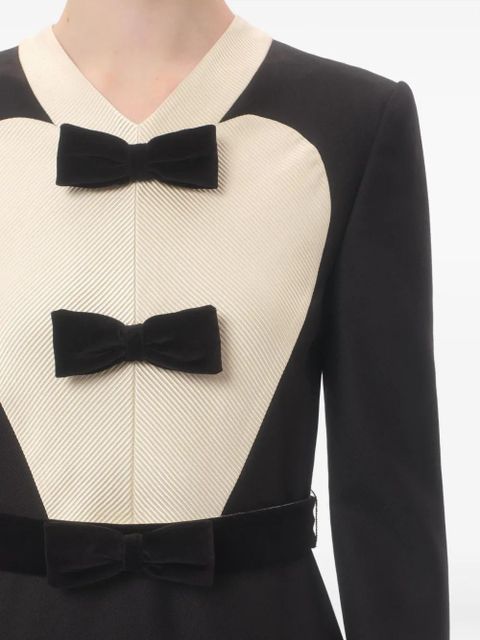 Valentino Garavani bow-detail midi dress - Black
