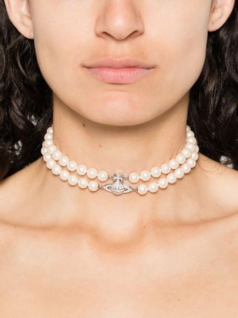 Vivienne Westwood Orb-pendant choker - Silver - zdjęcie produktu nr 2