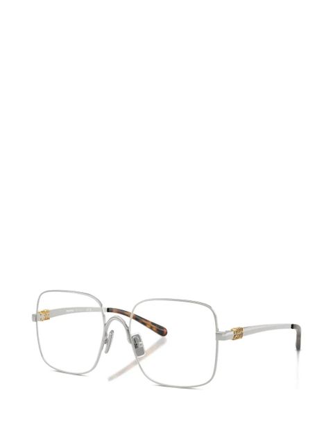 Miu Miu Eyewear square-frame glasses - Silver - zdjęcie produktu nr 2