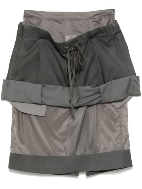 Maison Margiela layered midi skirt - Grey - zdjęcie produktu nr 1