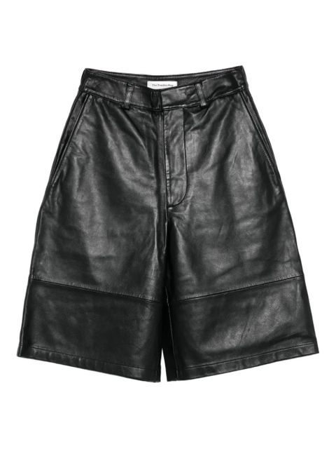 The Frankie Shop leather panelled shorts - Black - zdjęcie produktu nr 1