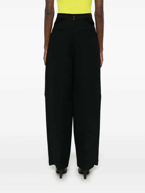 Jean Paul Gaultier bonded crepe trousers - Black