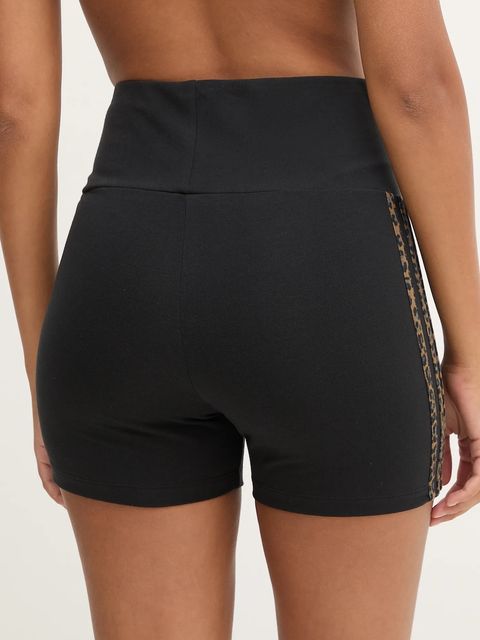 adidas Originals szorty Booty Short damskie kolor czarny wzorzyste high waist JW7305 - zdjęcie produktu nr 2