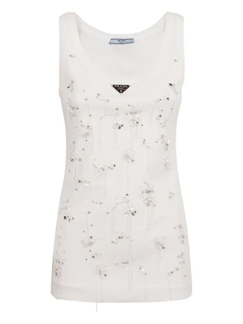 Prada embellished vest - White - zdjęcie produktu nr 1