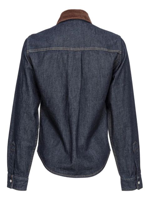 PINKO contrast-stitching denim shirt - Blue - zdjęcie produktu nr 2