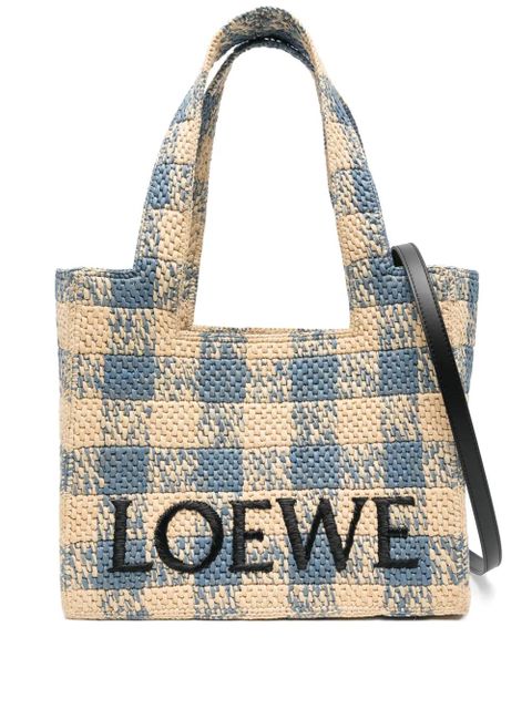 LOEWE medium Loewe Font tote bag - Neutrals - zdjęcie produktu nr 1