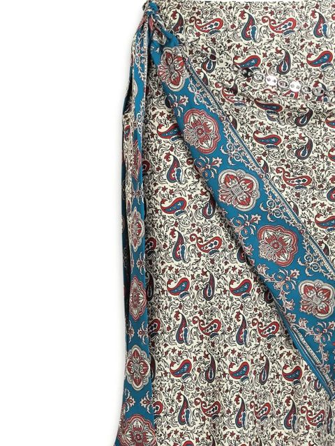 Rabanne printed maxi skirt - Neutrals