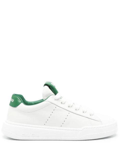 Miu Miu leather sneakers - White - zdjęcie produktu nr 1