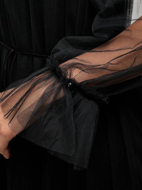 Answear.LAB sukienka kolor czarny maxi prosta