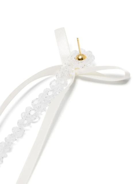 Simone Rocha bead-emellished drop earrings - White