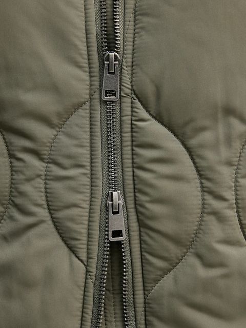 United Colors of Benetton kurtka kolor zielony zimowa 2R1VDN08J