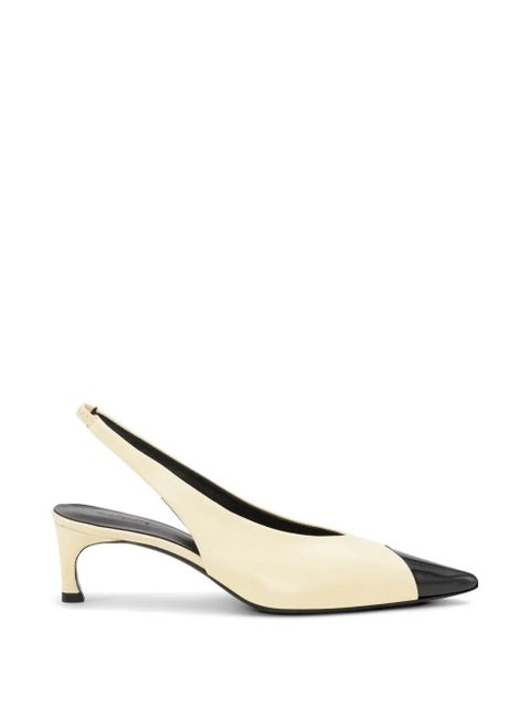 ROTATE BIRGER CHRISTENSEN pointed-toe slingback leather pumps - Neutrals - zdjęcie produktu nr 1