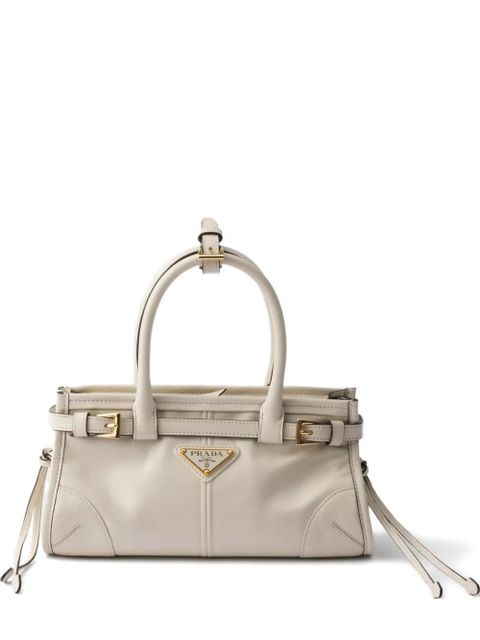 Prada mini Bonnie leather tote bag - Neutrals - zdjęcie produktu nr 1