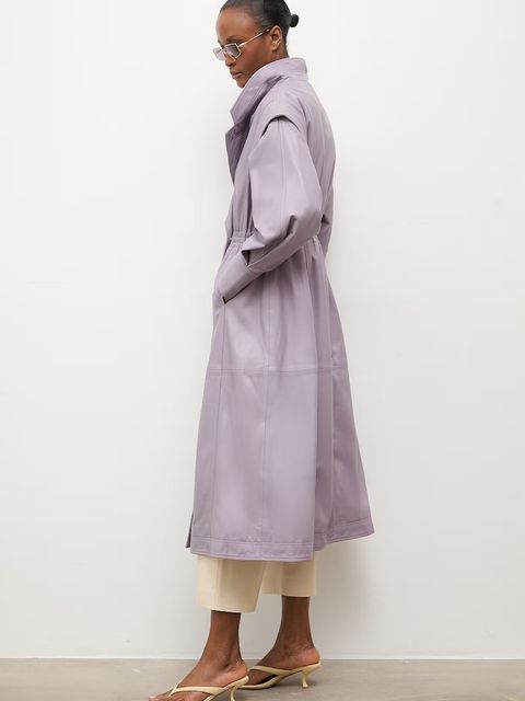 Answear.LAB płaszcz skórzany NINA z kolekcji Unscripted - zdjęcie produktu nr 1