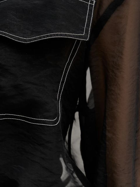 Sisley koszula damska kolor czarny relaxed z kołnierzykiem klasycznym 5VGNLQ09I