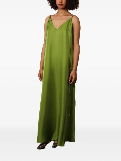 Róhe open-back silk dress - Green