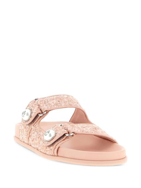 Jimmy Choo tweed pearl Fayence sandals - Pink - zdjęcie produktu nr 2
