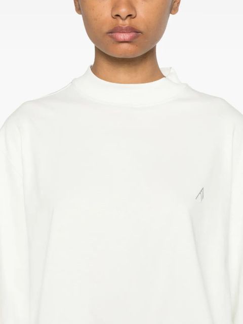 The Attico logo-print cotton T-shirt - Green