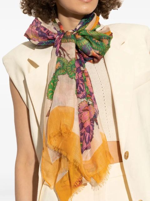 ETRO floral-print scarf - Neutrals