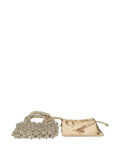 PINKO knotted tote bag - Gold
