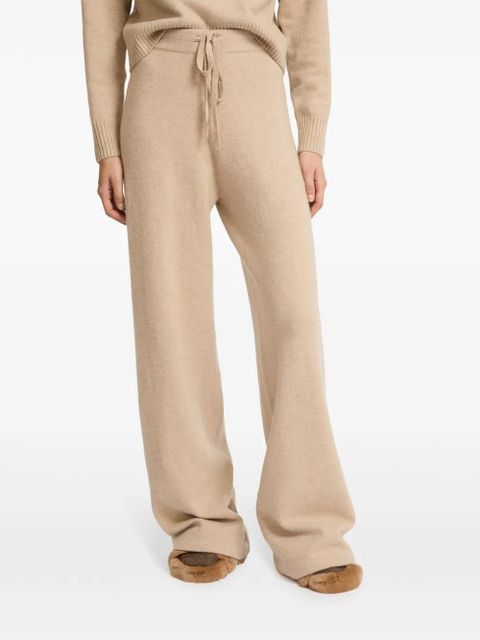 Yves Salomon knitted wide-leg trousers - Neutrals
