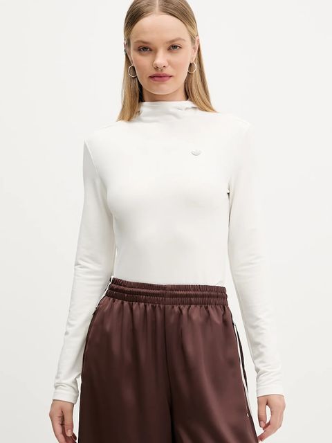 adidas Originals bluza Premium Essentials damska kolor beżowy z kapturem gładka JY2907 - zdjęcie produktu nr 1