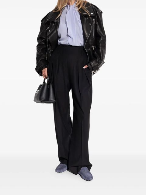 Tod's Gommino pebble-textured suede loafers - Blue