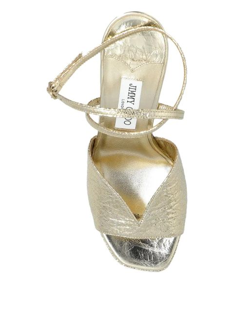 Jimmy Choo 145mm Karli platform sandals - Gold