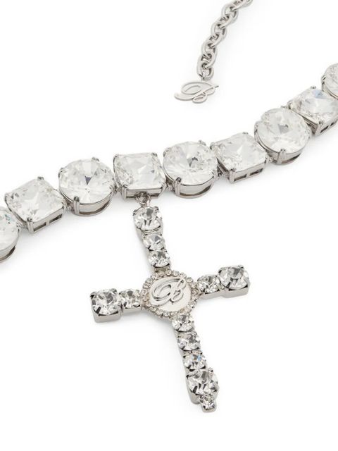 Blumarine cross choker - Silver