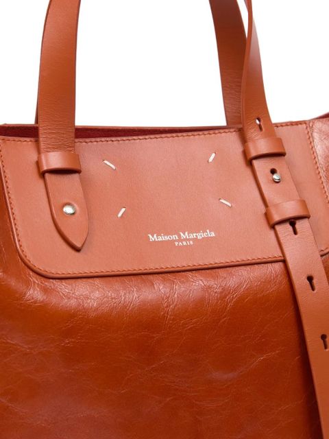 Maison Margiela leather tote bag - Brown