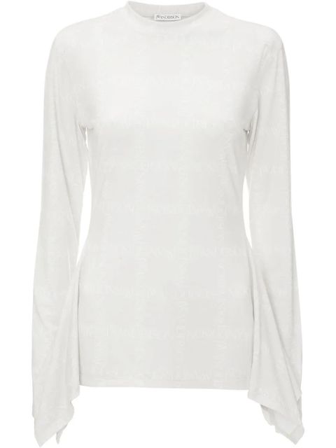 JW Anderson mock-neck handkerchief top - White - zdjęcie produktu nr 1