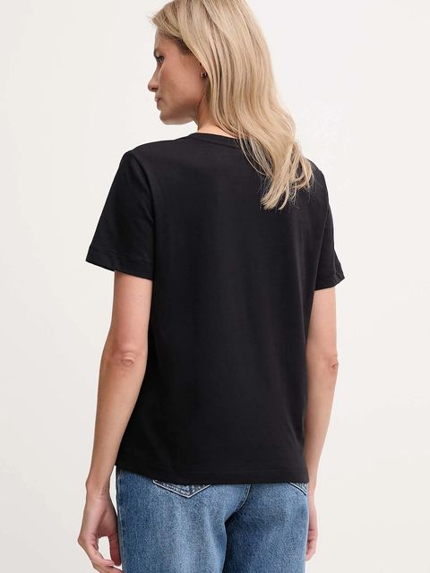 Calvin Klein Jeans t-shirt bawełniany 2-pack damski kolor czarny LV047C906G