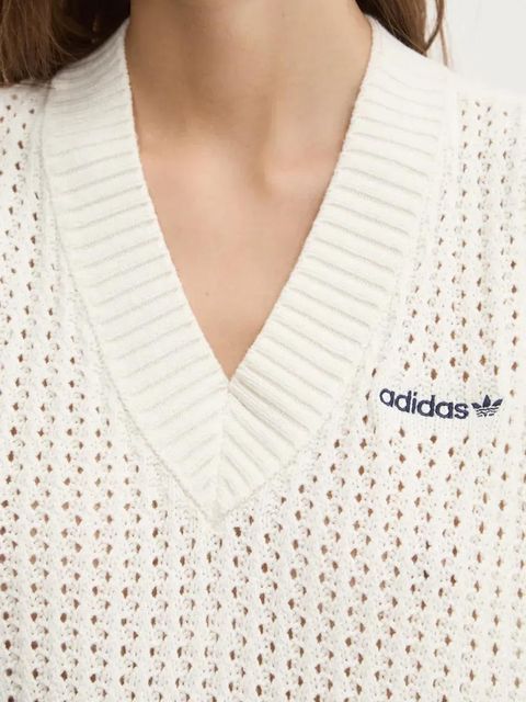 adidas Originals kamizelka Knit Vest kolor beżowy IX1037