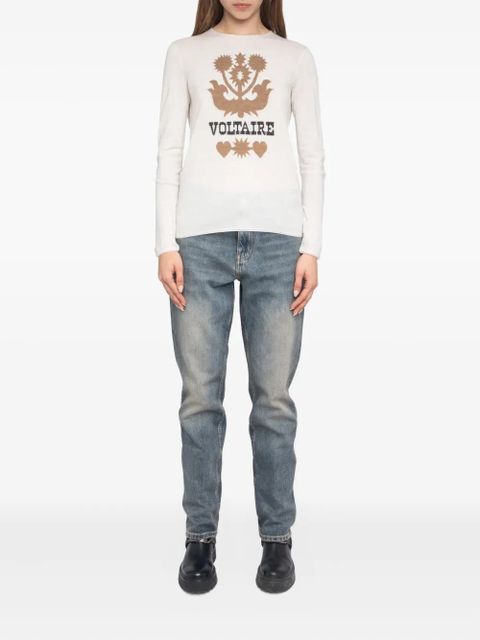 Zadig&Voltaire Teissa floral-embellished sweater - Neutrals - zdjęcie produktu nr 2