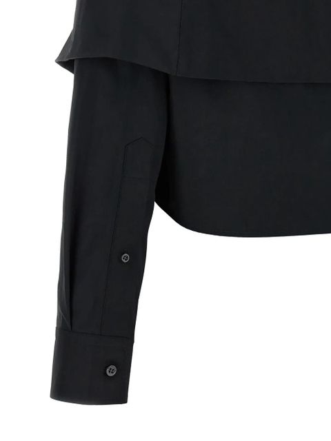 Balenciaga off-shoulder shirt - Black
