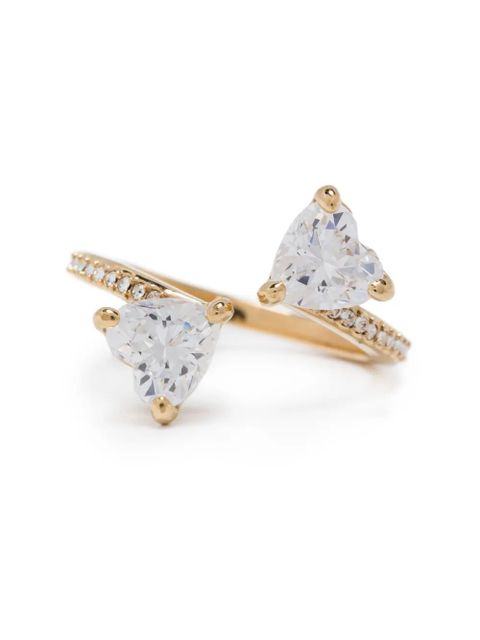 Swarovski Mesmera heart-shaped crystal ring - Gold