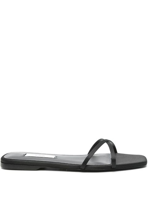 TOTEME satin crossover sandals - Black - zdjęcie produktu nr 1