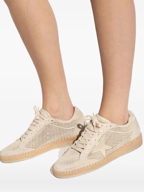 Golden Goose perforated star sneakers - Neutrals