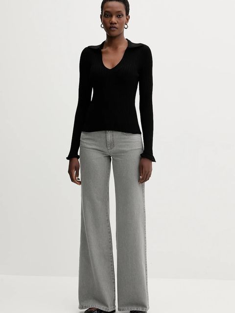 Marella sweter damski kolor czarny lekki 2523366082200