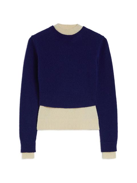 Jil Sander mock-neck sweater - Blue - zdjęcie produktu nr 1