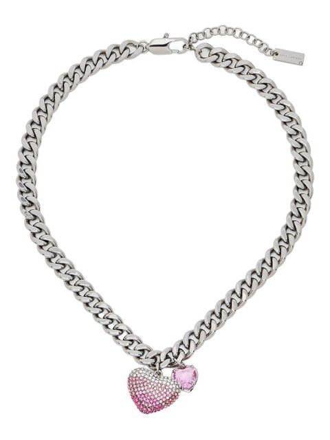 Marc Jacobs Heart Balloon Pave necklace - Silver - zdjęcie produktu nr 1