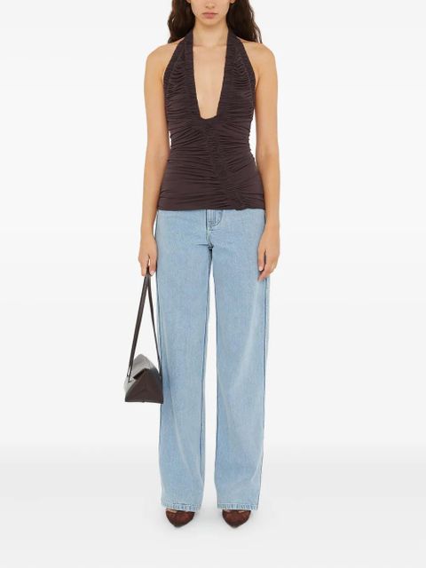 Christopher Esber Orion ruched top - Brown - zdjęcie produktu nr 2