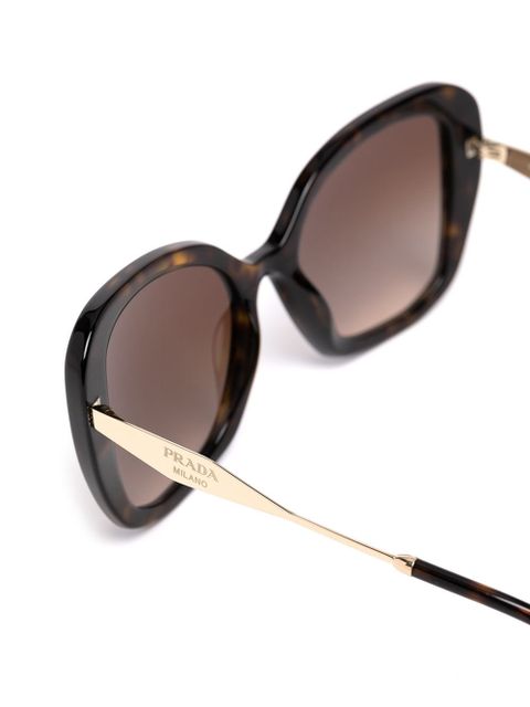 Miu Miu Eyewear rimless square-frame sunglasses - Brown